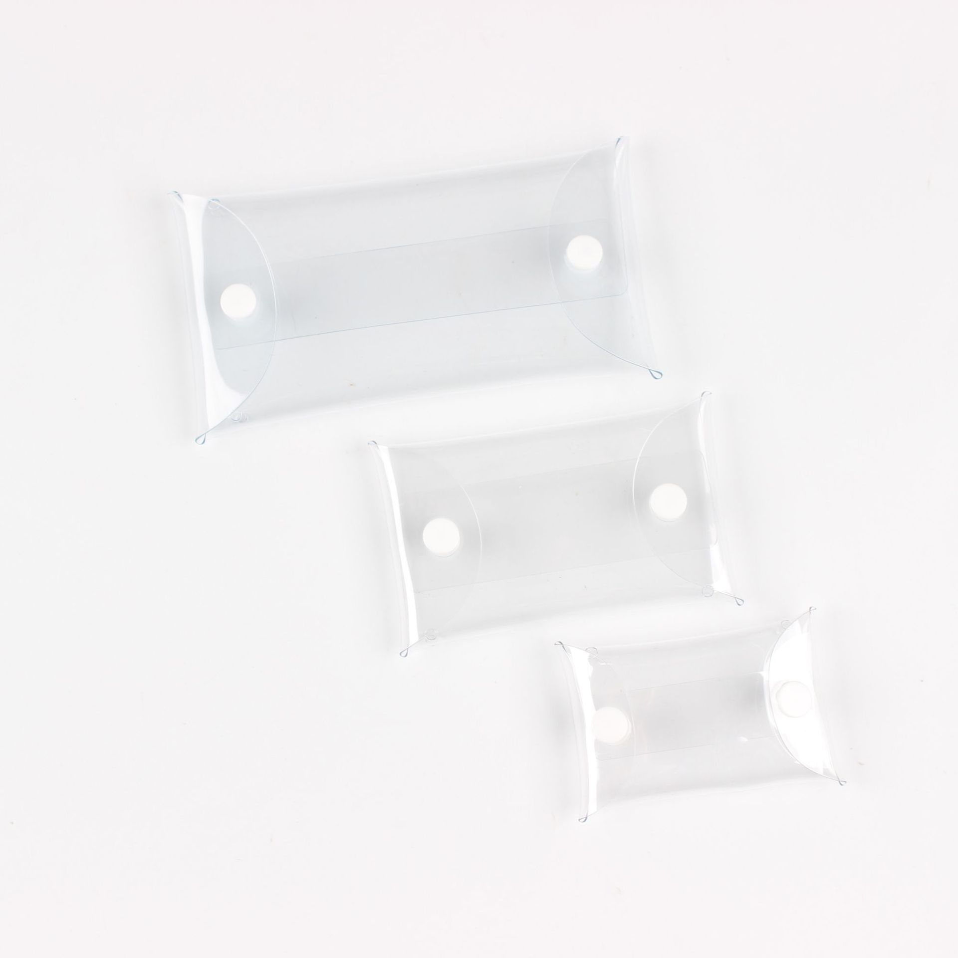Caminar bebé ciego caja bolsa al por mayor de PVC transparente llavero monedero joyería en stock joyería regalo bolsa de embalaje