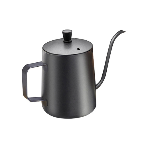 304 stainless steel hand-brewed coffee pot, slender mouth hand-brewed pot, household drip drip, hanging earwood handle, outdoor coffee pot