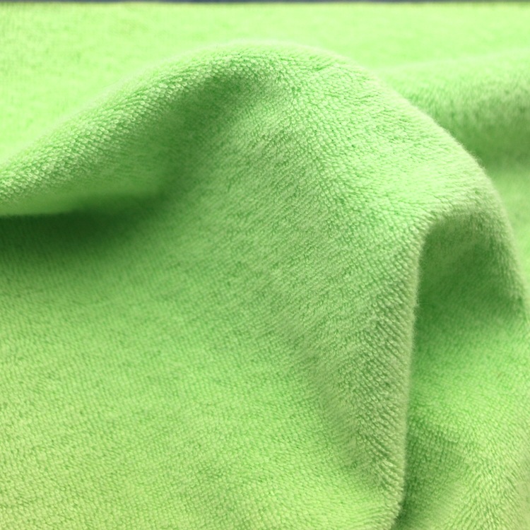 轻磨毛CVC毛巾布针织反包棉涤小毛圈布碳素磨毛CVC毛巾布服装面料