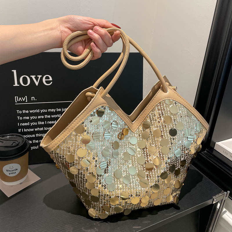 Large-capacity Niche Popular Sequin 2026 New Stylish Versatile Handbag Fashionable Shoulder Underarm Bag For Women_voghion.com