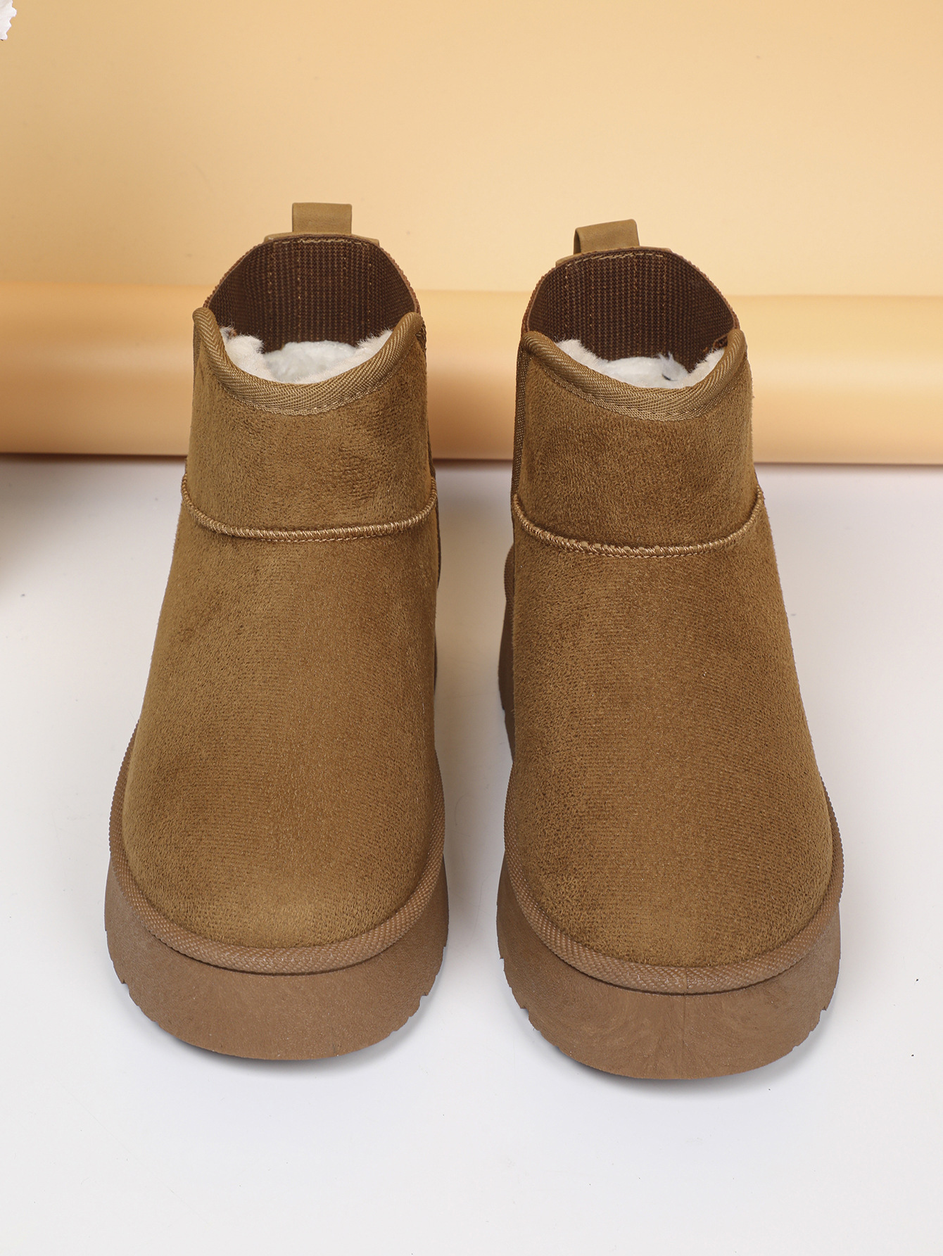 Warm Women's Snow Boots With Fleece Lining And Thick Sole_voghion.com