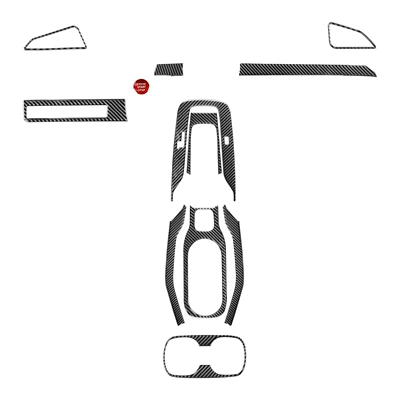 Suitable for Toyota 19-23 Corolla Rayling Rui Set of Carbon Fiber Central Control Steering Wheel Modification Decorative Stickers