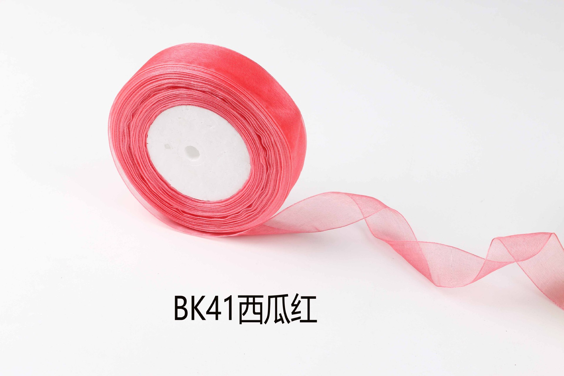 Para el comercio electrónico transfronterizo cinta transparente arco cinta de gasa 2,5 cm cinta de gasa de color DIY accesorios para el cabello