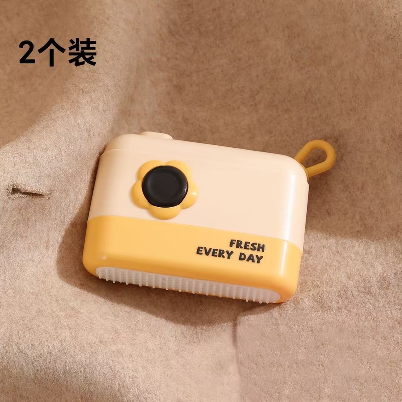 【原创】三合一相机粘毛器可水洗便携卡通去毛器粘滚筒宠物除毛刷|undefined