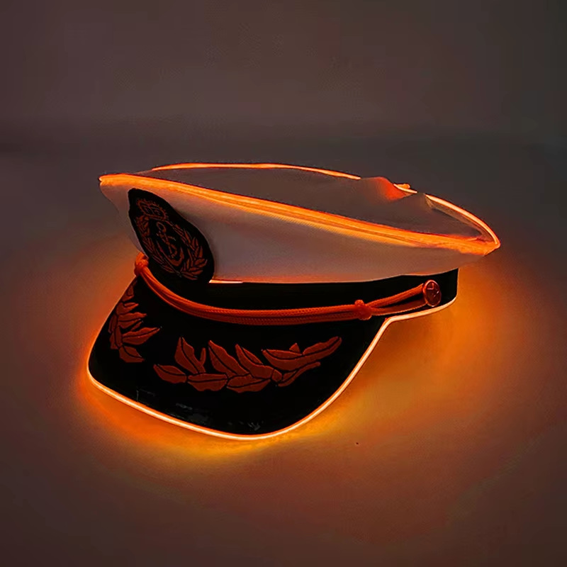 Sombrero de vaquero luminoso LED para Halloween y fiestas, inalámbrico, colores arcoíris y efecto holográfico, brillante y festivo