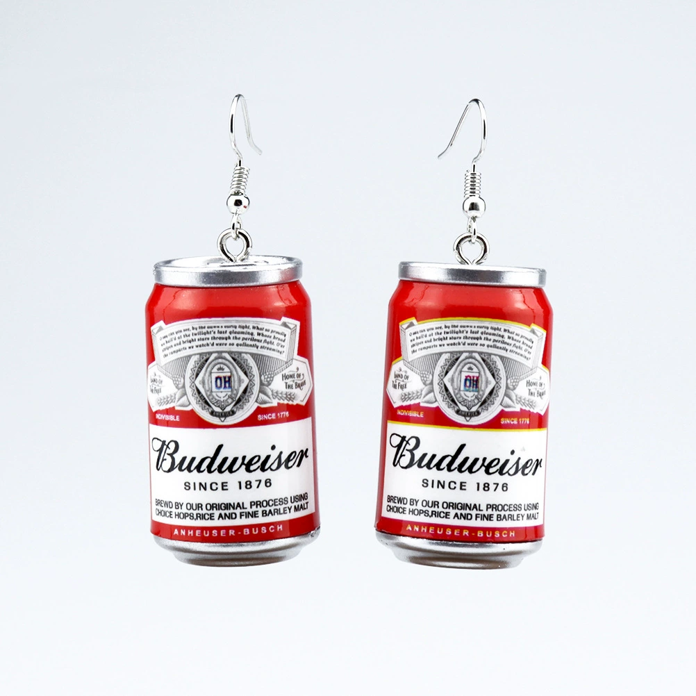Creative fashionable brand earrings, accessory, Cola