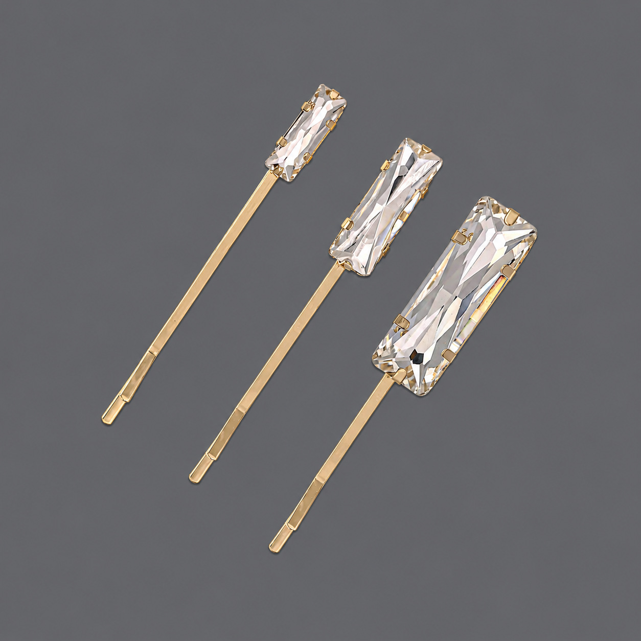 Horquilla de zirconio de lujo ligero europeo y americano con incrustaciones de diamantes, pinza de pelo de alta gama para mujer, suministro mayorista transfronterizo directo de fábrica.