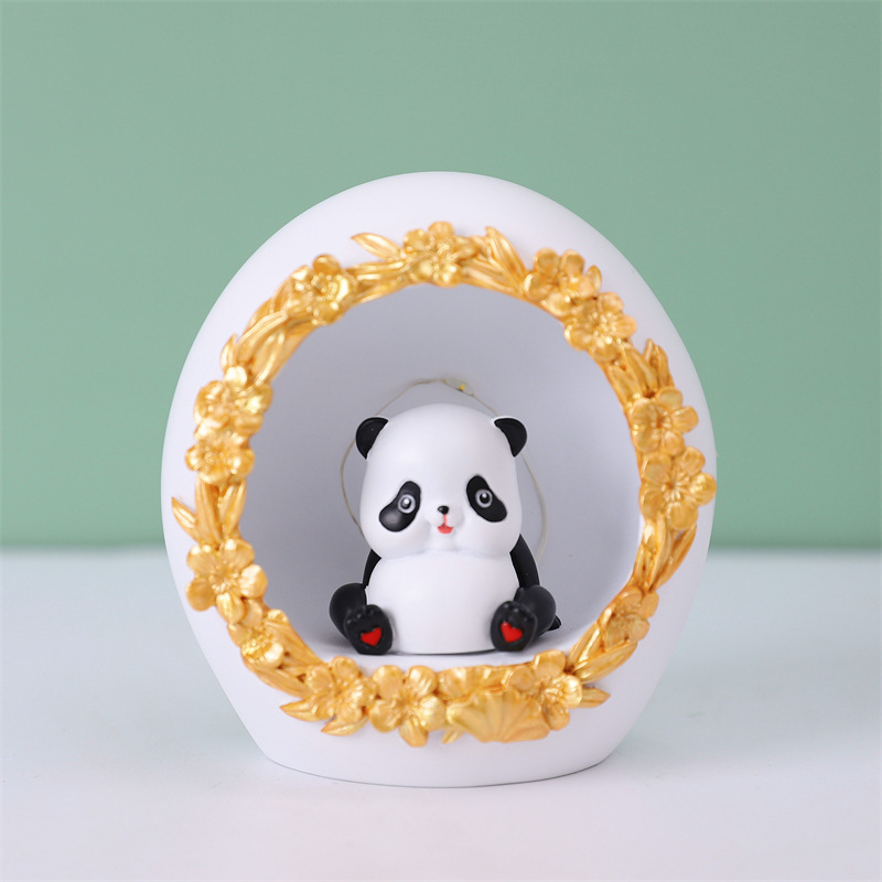 new pattern originality Kung Fu Panda star bedroom Night light resin Arts and Crafts Decoration Classmate birthday gift