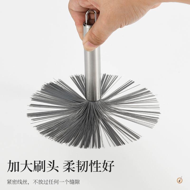 Германия 304 утолщённая длинная -ручка чистка кухня вешалка артефакт -сталь проволока щетка нержавеющая сталь кастрюля щетка