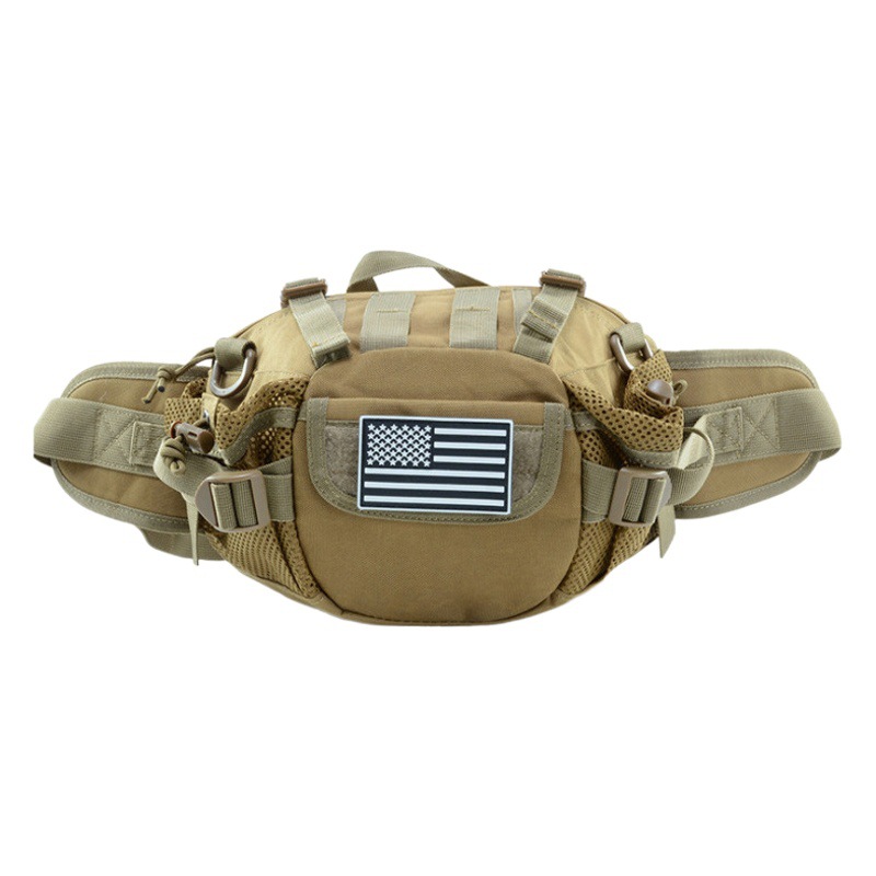 Bolsa ligera para senderismo y montañismo al aire libre, bandolera multifuncional para deportes y fitness, riñonera táctica de camuflaje militar