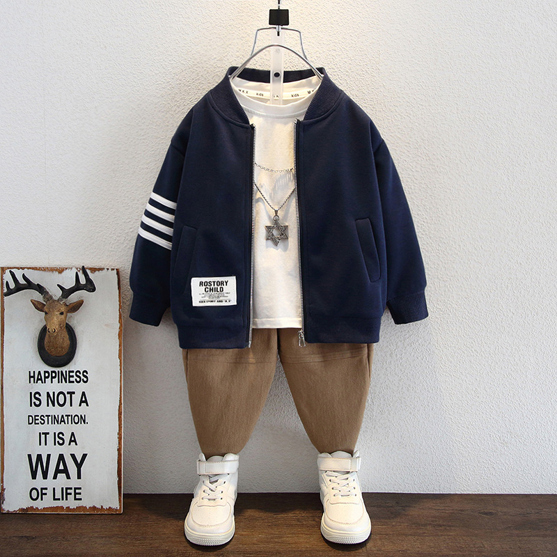 5782 Chaquetas de otoño para niños Chaquetas de rebeca para niños Chaquetas de béisbol para niños Chaquetas de moda