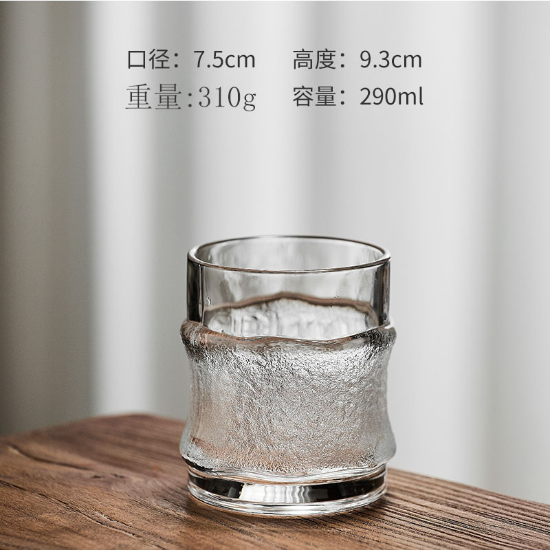 Tazas de hielo de cristal de hielo de color profundo Tazas de té japonesas Tazas de whisky Tazas de cerveza Tazas de café helado Tazas de bebida de jugo