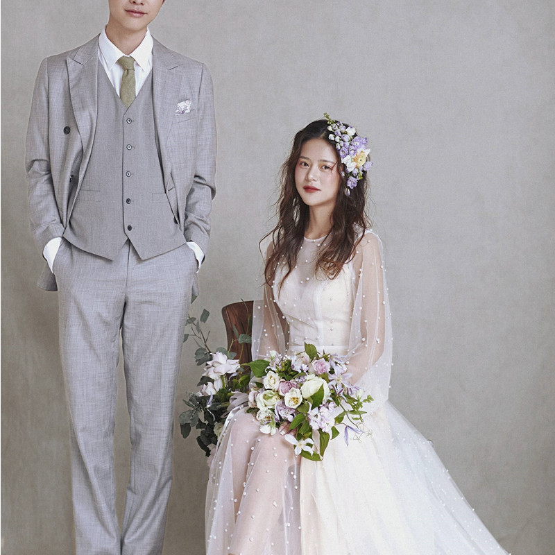 Vestido de boda ligero francés super insensible sencillo estilo coreano 2024 nuevo vestido pequeño