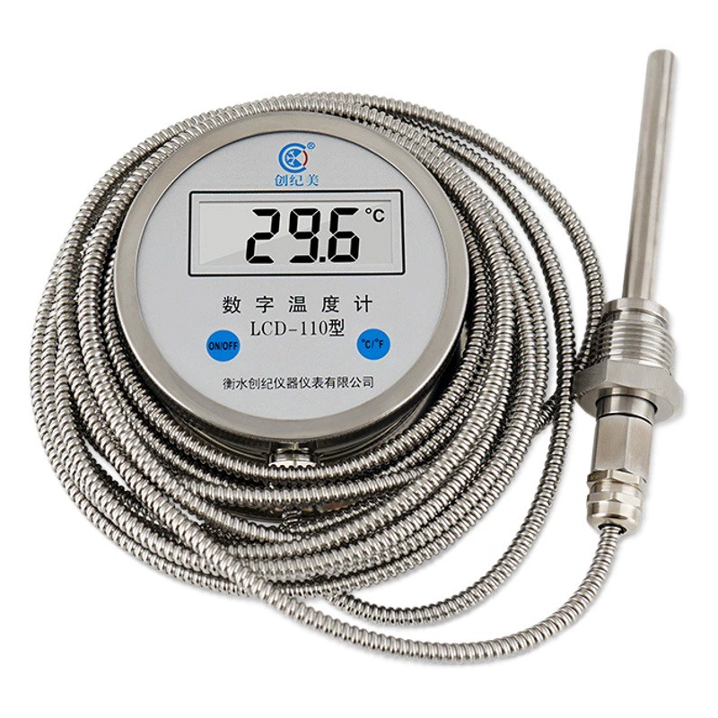 Промышленный цифровой термометр с зондом из нержавеющей стали, коррозионно-стойкий водяной термометр, высокоточный электронный водяной термометр