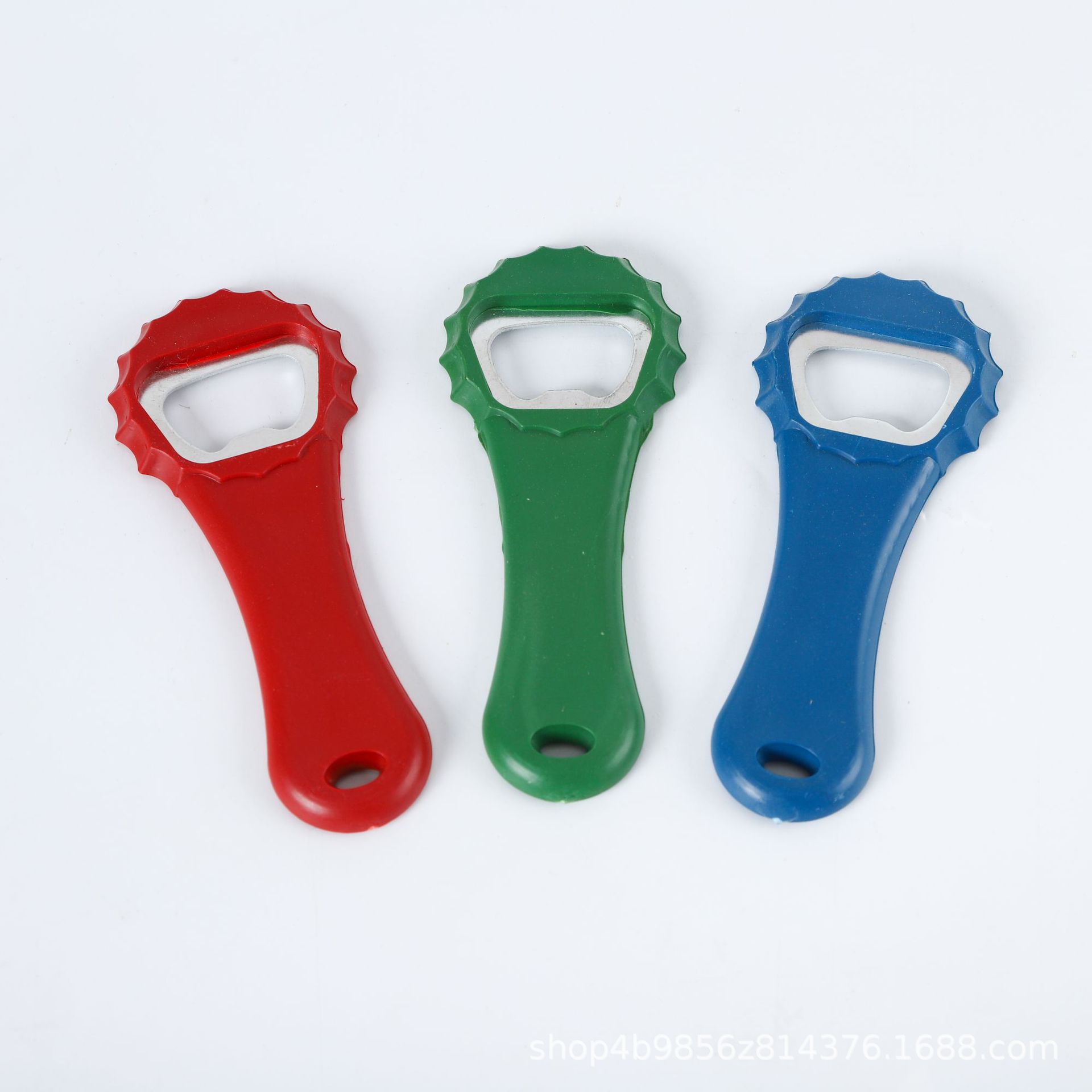 Flower-shaped bottle opener with printed logo, stainless steel beer opener, classic colorful bottle opener, wholesale bottle opener