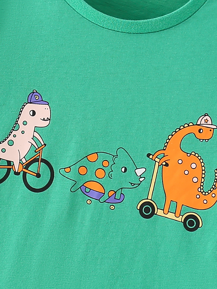 Malwee camiseta de base para niños otoño nuevo estilo europeo y americano camiseta casual para niños de cuello redondo impresión de aire superior