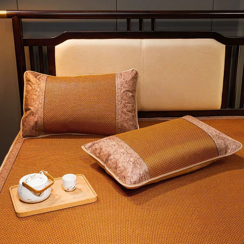 Пара наволочек, летний коврик, простая охлаждающая подушка, коврик из ротанга, чехол для подушки 48