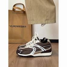 复古小众赛车德训鞋女2025年早秋新款透气休闲户外防滑慢跑运动鞋