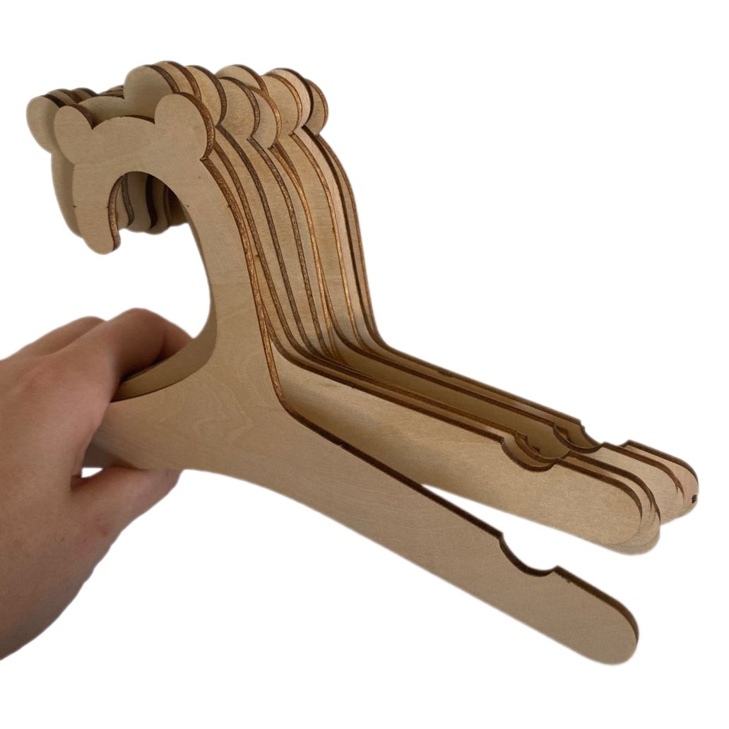 Colgador de ropa infantil de madera con diseño de oso de Amazon Tiktok, decoración colgante para el armario del cuarto infantil. image 1