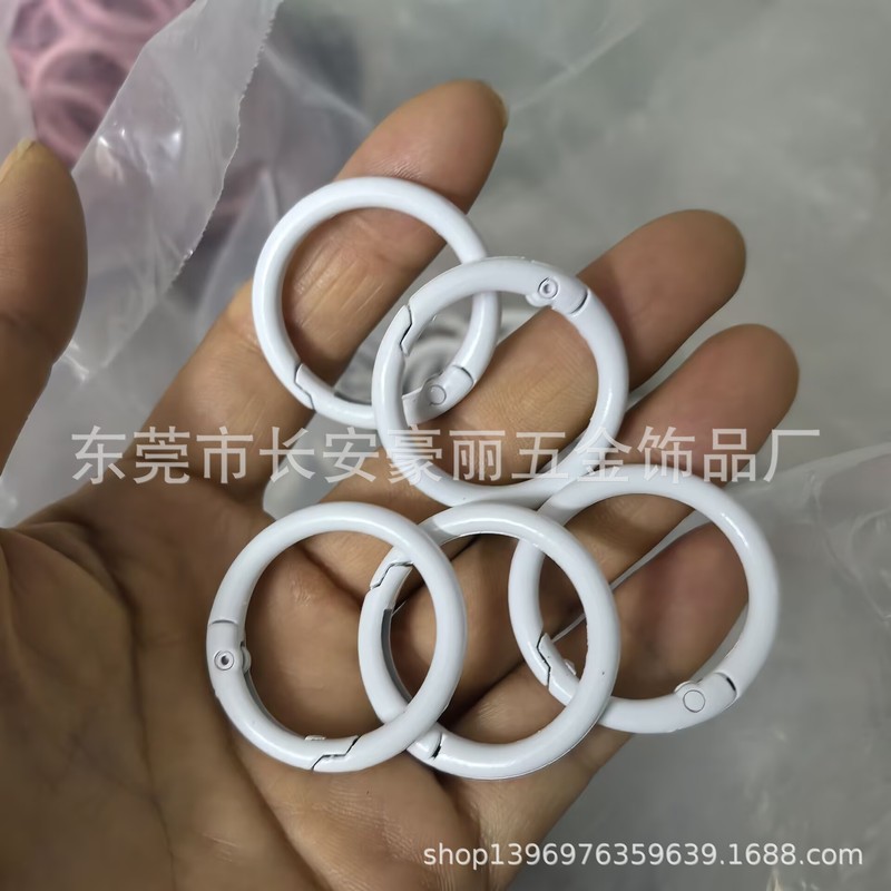 Labubu マカロン 33 ミリメートルスプリングバックル diy ジュエリー内径 25 ミリメートルオープンサークル 1.0inch カラースプリングサークル|undefined