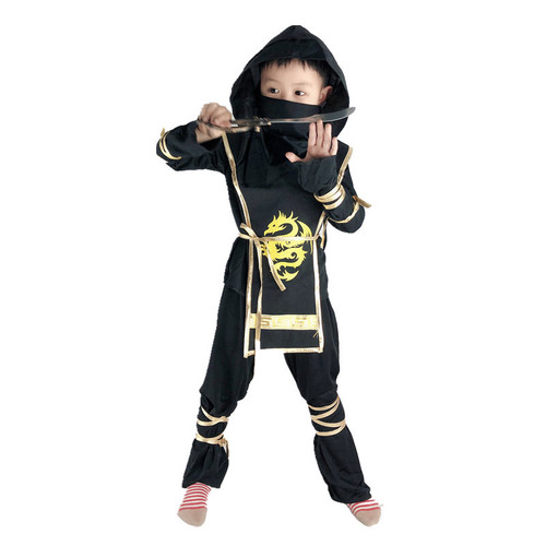 Children's Ninja Costume Performance Costume Set for Boys and Girls Halloween Fashion Show Activity Primary School Kindergarten