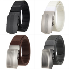 新款男士个性滚杠布带腰带扣配尼龙编织皮带 LY36-8767