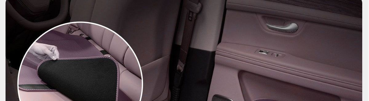 High-grade Nappa leather new single-piece women's seat cushion, purple seat pad, rear car seat cushion, suitable for all seasons