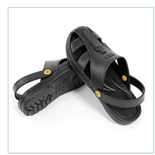 防静电凉鞋SPU凉拖两用工作鞋无尘车间工鞋静电防护鞋护趾凉鞋