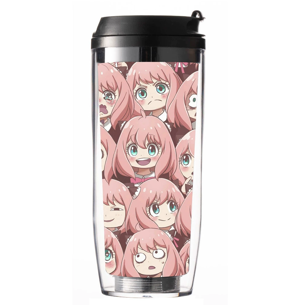SPY × FAMILY spy spy has a straw cup summer new simple student cup drink cup
