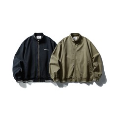 RUIIENRS x DAIVC 2025 秋季新款字母刺绣简约做旧宽松外套JK056