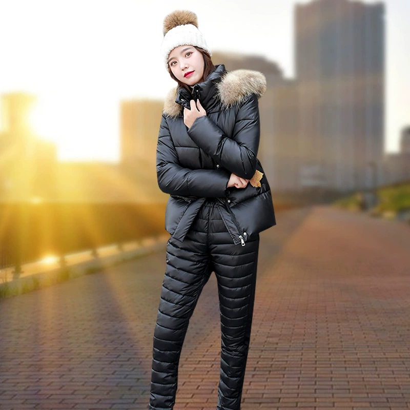 2021, зимняя Лыжная одежда, Женская куртка в Корейском стиле, костюм с хлопковой подкладкой, куртка с хлопковой подкладкой, Женская приталенная уличная куртка с хлопковой подкладкой