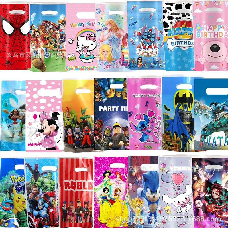 Cross-Border Inside Out Party Gift Bags, Handheld Return Gift Bags, Stitch Candy Bags, Birthday Party Decorations