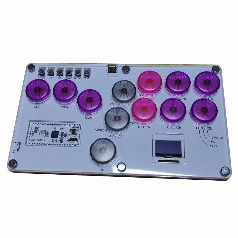 Lucha contra el teclado HITBOX Raspberry Pi SKY2040 cubierta trasera SOCD teléfono móvil Street Fighter 6 Arcade rockero PS5