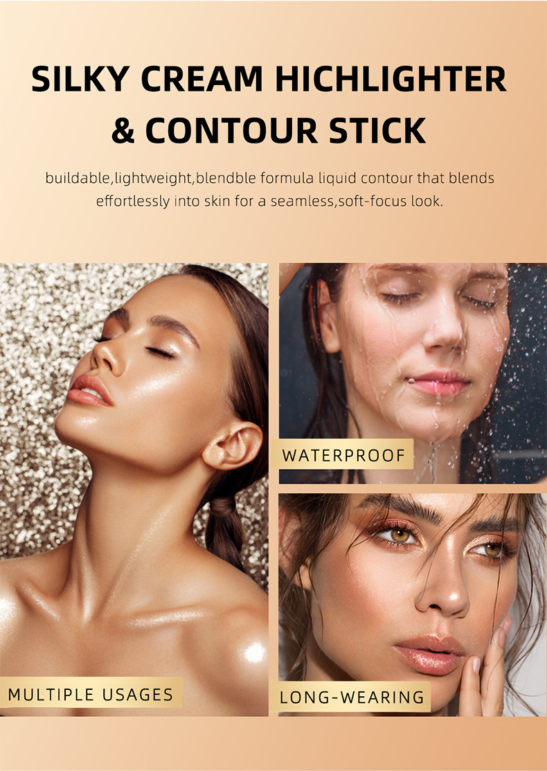 Cross-border trade MAYCHEER Contouring Sticks Three-piece set, facial three-dimensional highlights, shadow blush, and shadow brightening Item Picture
