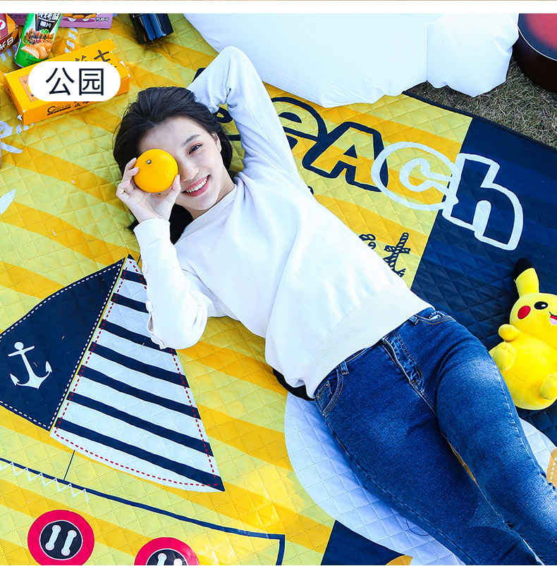 Cross-Border Essential Car Accessories: Moisture-Proof and Thickened Outdoor Picnic Mat for Self-Driving Trips, Baby Travel Sleeping Pad