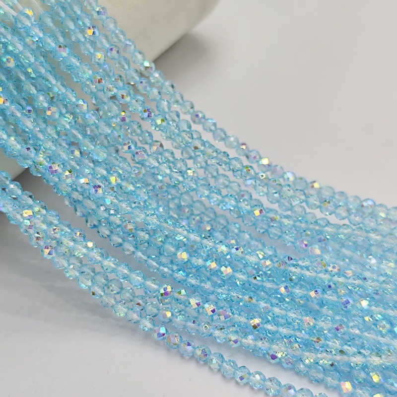 Hilo de algodón aguja súper pequeña Perla de cristal encadenada cuentas vidriadas DIY accesorios de ropa hechos a mano pulsera collar cuentas dispersas accesorios