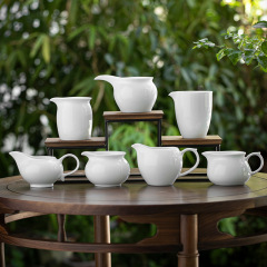 徳化白磁器公道杯単一功道杯公平杯白色陶磁器分茶器茶器部品部品