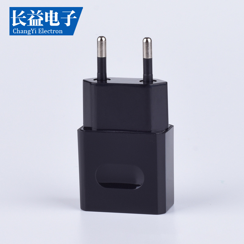 Cargador USB 5v1a, cabezal de carga 1A, estándar estadounidense/europeo, cargador de teléfono móvil, carga directa estándar estadounidense, negro y blanco, venta al por mayor