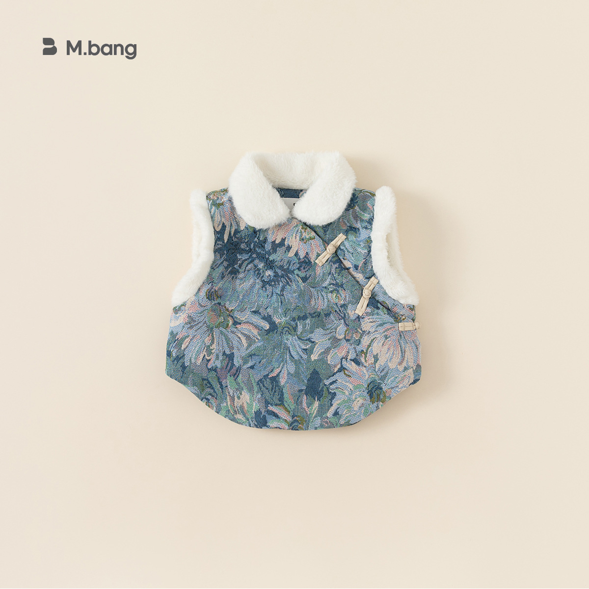 Babycity Winter Products Girls Chinese Jacquard Tops Chinese Style Children's Cotton Vest Tang Suit DY23222