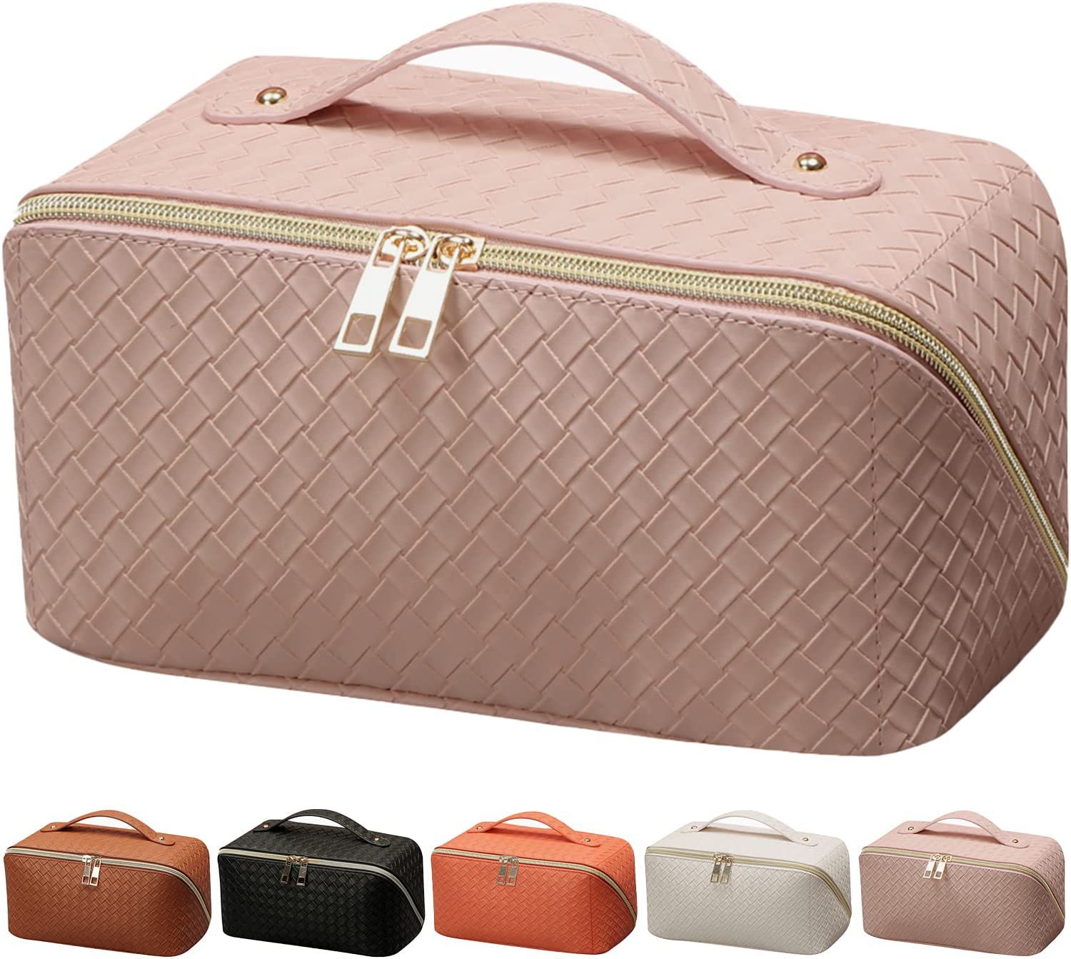 Fábrica directa lote nuevo pu gran capacidad Portátil Bolsa de cosméticos vida diaria y viajes gran capacidad lavado bolsa de almacenamiento