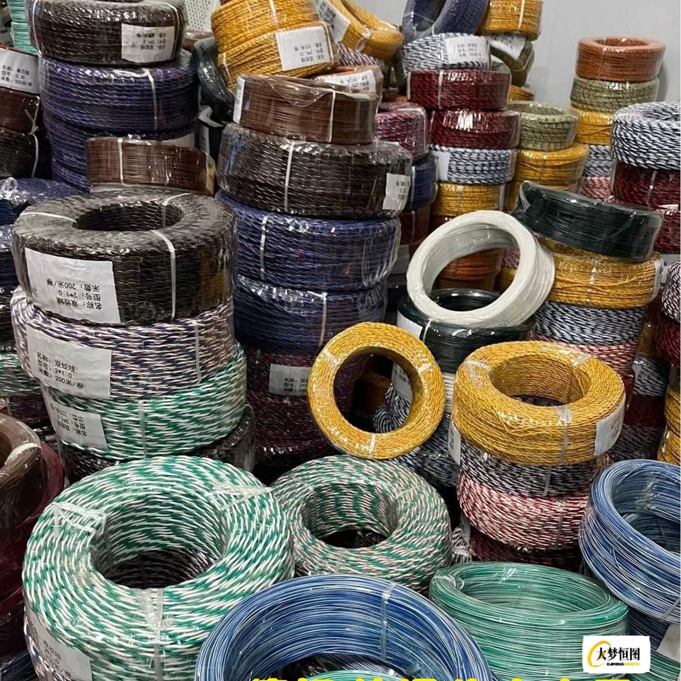 德标汽车电线FLRY-B2*1.5平方双绞线麻花线2/2.5/4平方电缆线批发