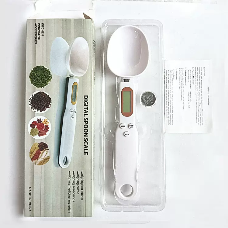 跨境勺子秤家用便携厨房秤精准电子量勺克数电子秤迷你烘焙配料称