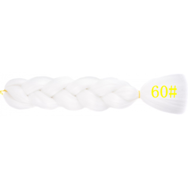 Extensiones de trenzas jumbo de 24 pulgadas, cabello sintético para trenzar