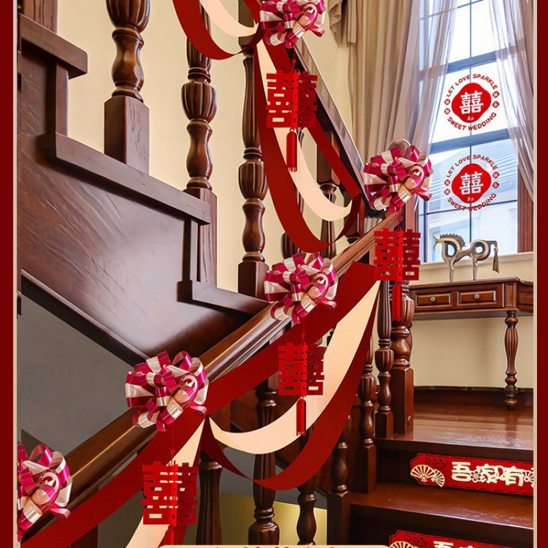 【1개 배치 가능】버건디 라떼아트 팡시 웨이브 플래그 세트