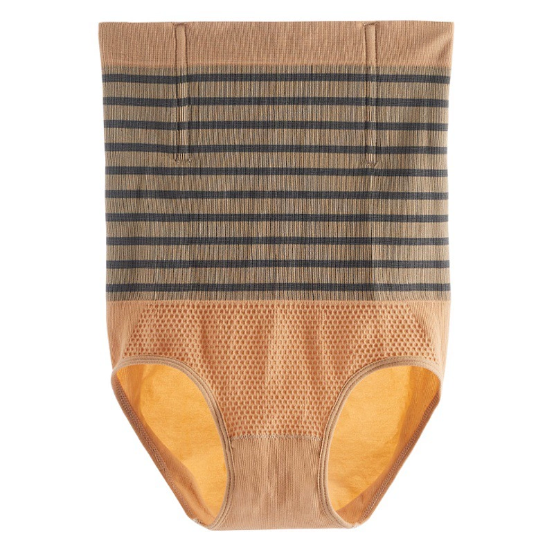 Трусики для брюшного пресса с высокой талией и подогревом, женские усиленные теплые брюки два в одном с тонкой талией, корректирующие фигуру, для похудения