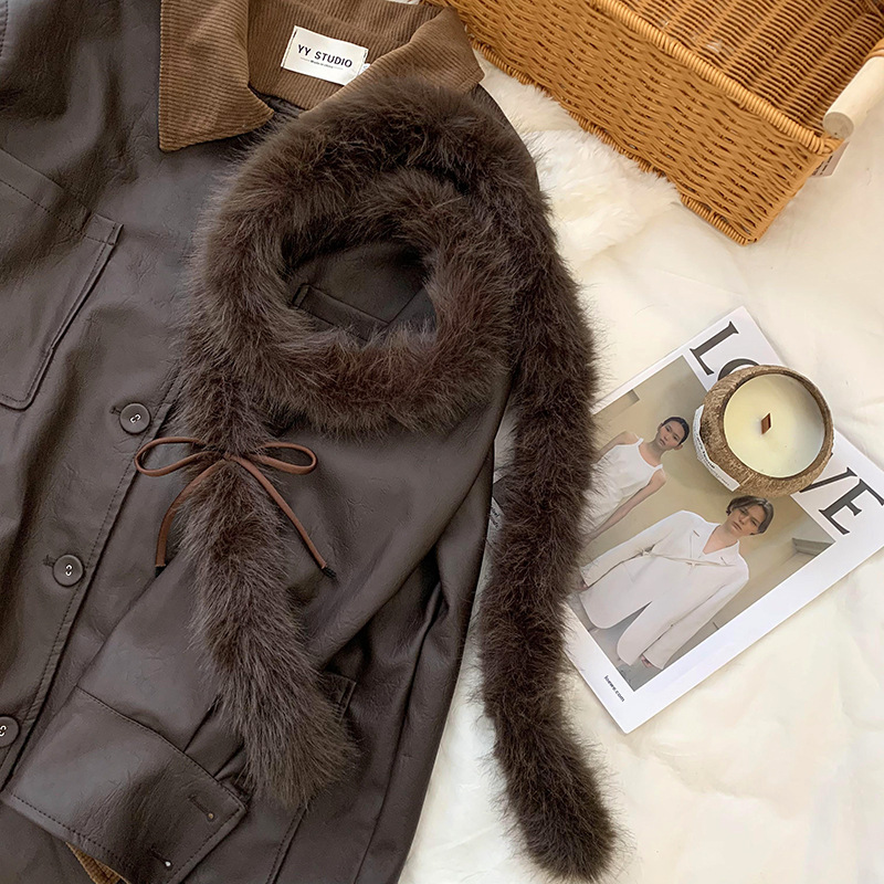 Bufandas femeninas de imitación de cabello de cabello