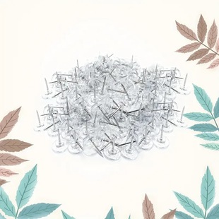 Amazon Boxed Transparent Creative Thumbtacks Painting Art Thumbtacks Plastic Flat Head Thumbtacks Cross-Border Fixing Nails