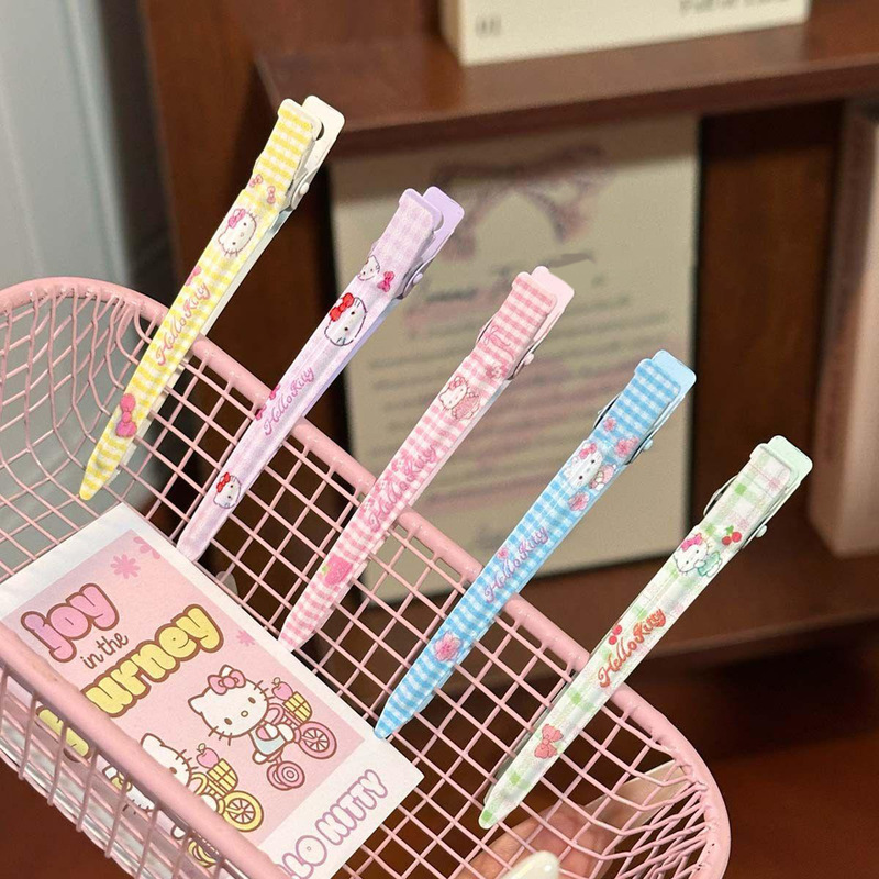 Kitty Hairpin, One-Line Hairpin, Cute Cartoon Headdress, Cute Girly Heart, Fluffy Bangs, Broken Hair Wearing Artifact