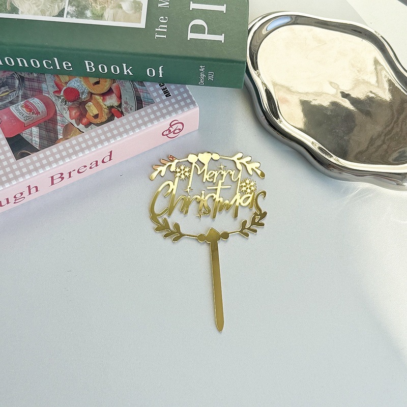 跨境ins圣诞快乐蛋糕装饰圣诞快乐蛋糕插件圣诞节快乐蛋糕插牌|undefined