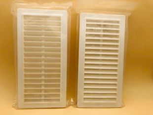Factory supply ABS air outlet decorative air outlet narrow frame air outlet Louver encryption white ABS air outlet fan